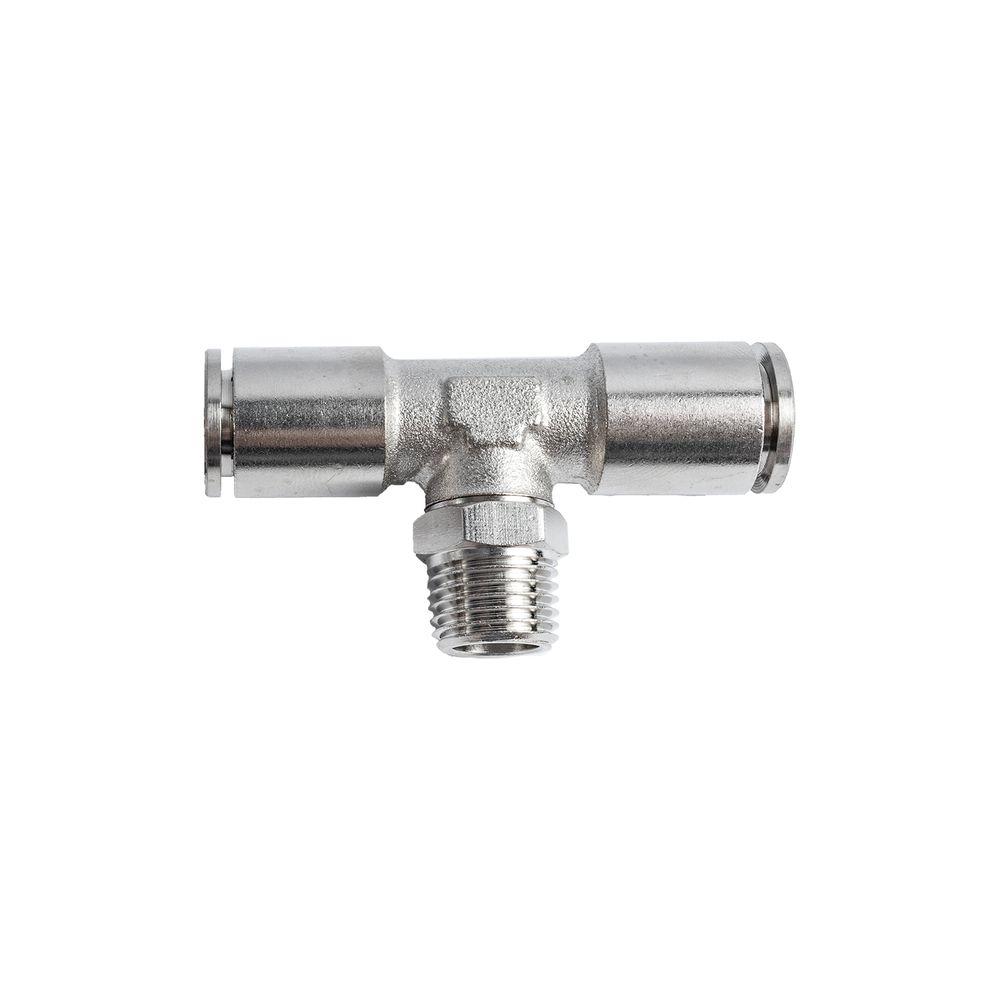 Metal Pu Fitting T-joint 10mm 1/4' M